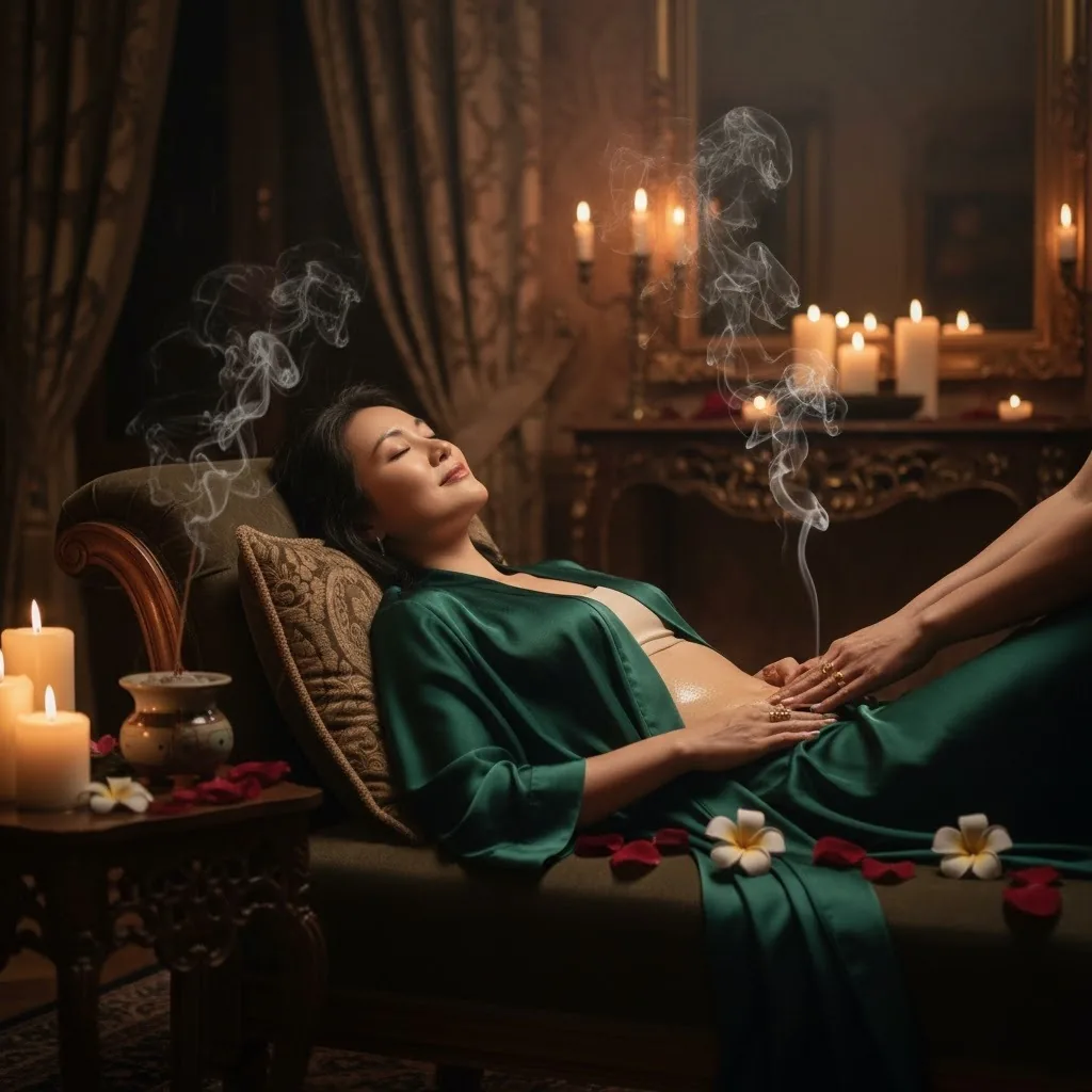 夜色中的高端女性疗愈空间